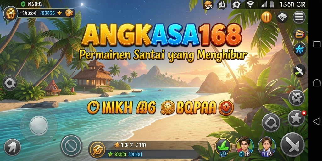 Tangkapan layar ANGKASA168 menampilkan gameplay yang ceria dan interaktif.