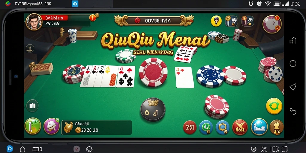 Gameplay menantang QiuQiu di DV188.
