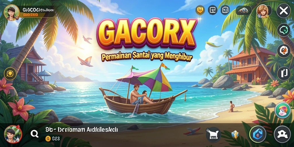 Tampilan gameplay GACORX yang menarik dan penuh warna.