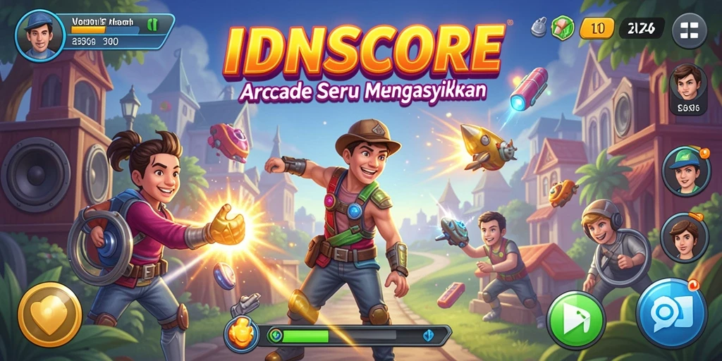 Tampilan gameplay seru dan menantang di IDNSCORE.