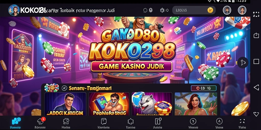Screenshot KOKO288 menampilkan gameplay Kasino yang seru dan mengasyikkan.