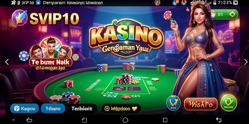 Gameplay seru dalam aplikasi Kasino SVIP10 yang penuh warna.