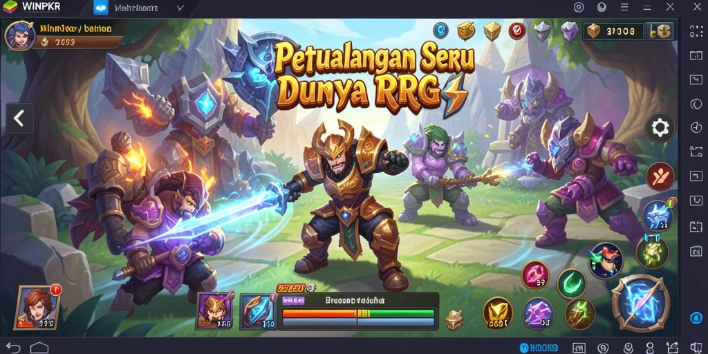 Tampilan gameplay RPG yang menakjubkan dan imersif di WINPKR.