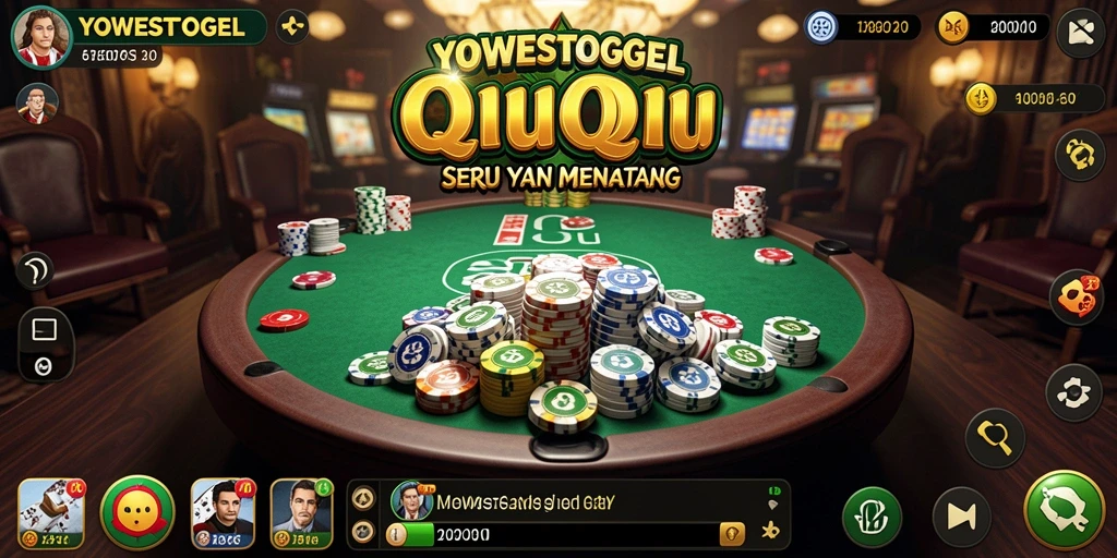 Tampilan gameplay seru dalam YOWESTOGEL permainan QiuQiu.